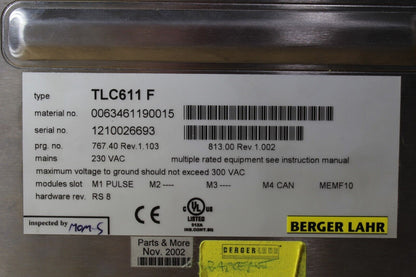 Berger Lahr TLC611F Servo Drive
