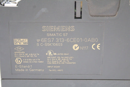 Siemens 6ES7 313-6CE01-0AB0 Simatic S7 CPU