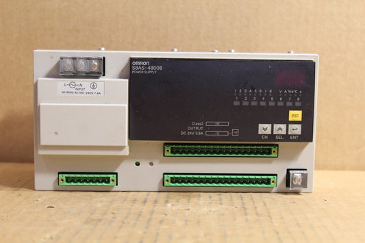 Omron S8AS-48008 Din Rail Mount Power Supply