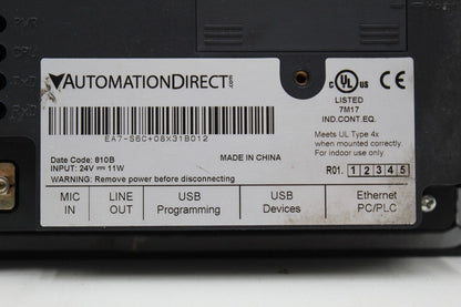 Automation Direct EA7-S6C +08X31B012 Operator Interface Panel