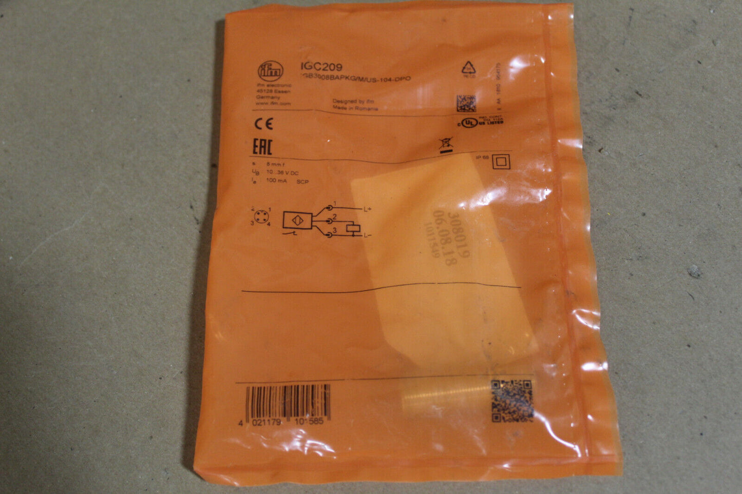 IFM IGC209 Efector Proximity Switch Sensor