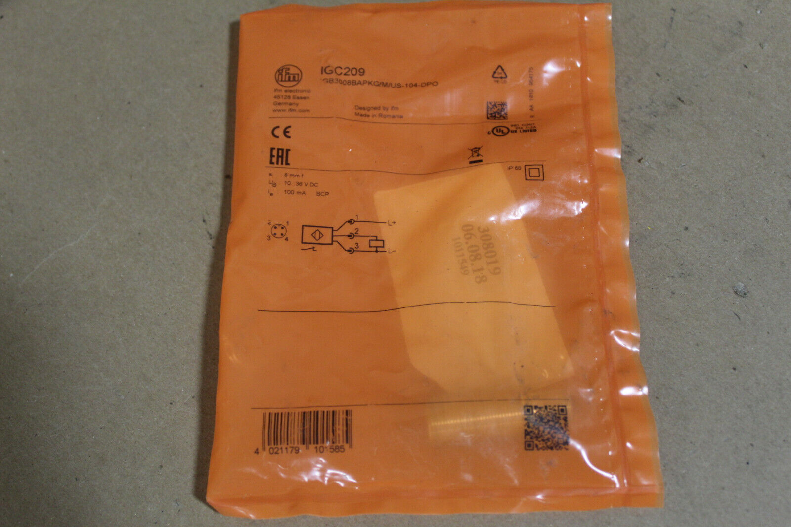 IFM IGC209 Efector Proximity Switch Sensor