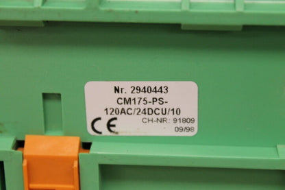 PHOENIX CM175-PS-120AC-24DCU/10 POWER SUPPLY 2940443