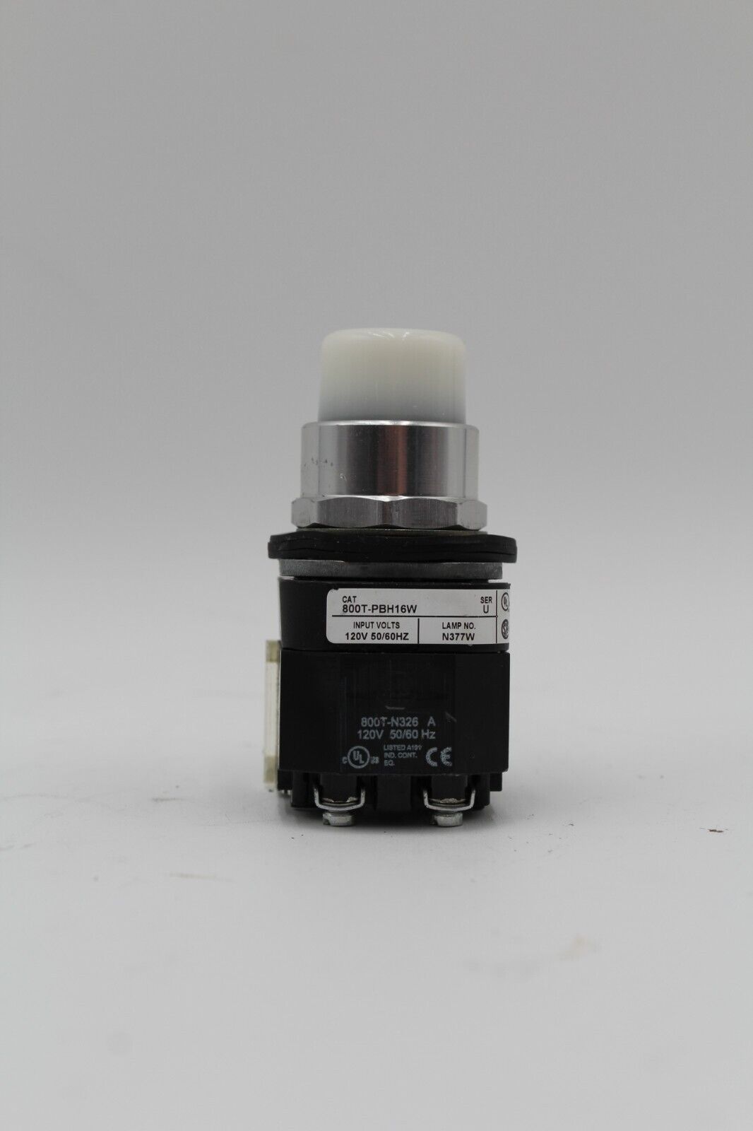 Allen-Bradley 800T-PBH16W Illuminated White Push Button