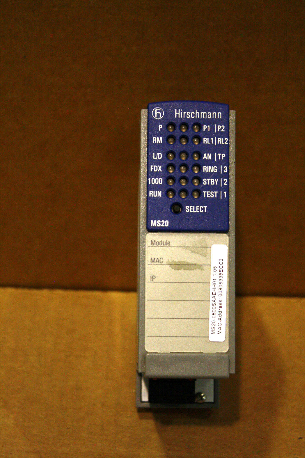 HIRSCHMANN MS20-0800SAAEHH01.0.05 MICE ETHERNET SWITCHING MODULE