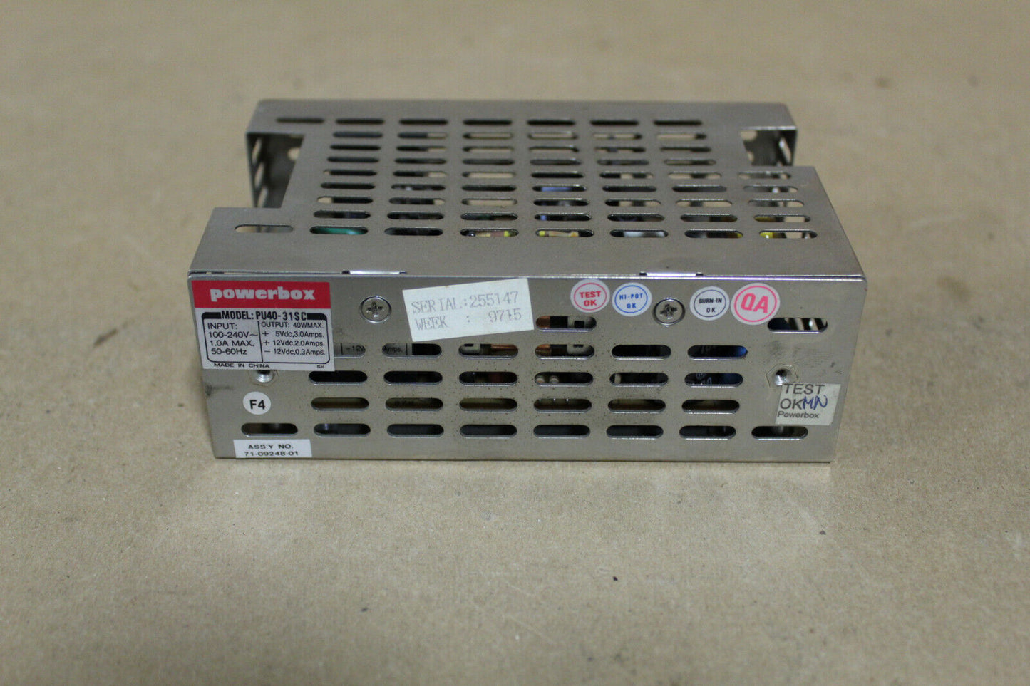 Powerbox PU40-31SC Power Supply