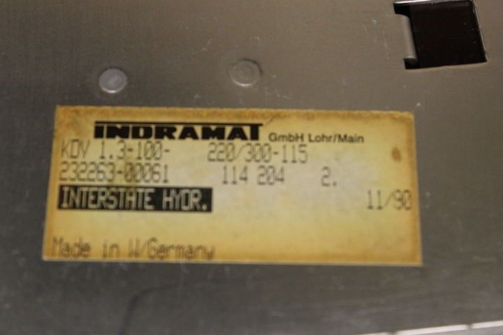 INDRAMAT KDV1.3-100-115 AC SERVO POWER SUPPLY