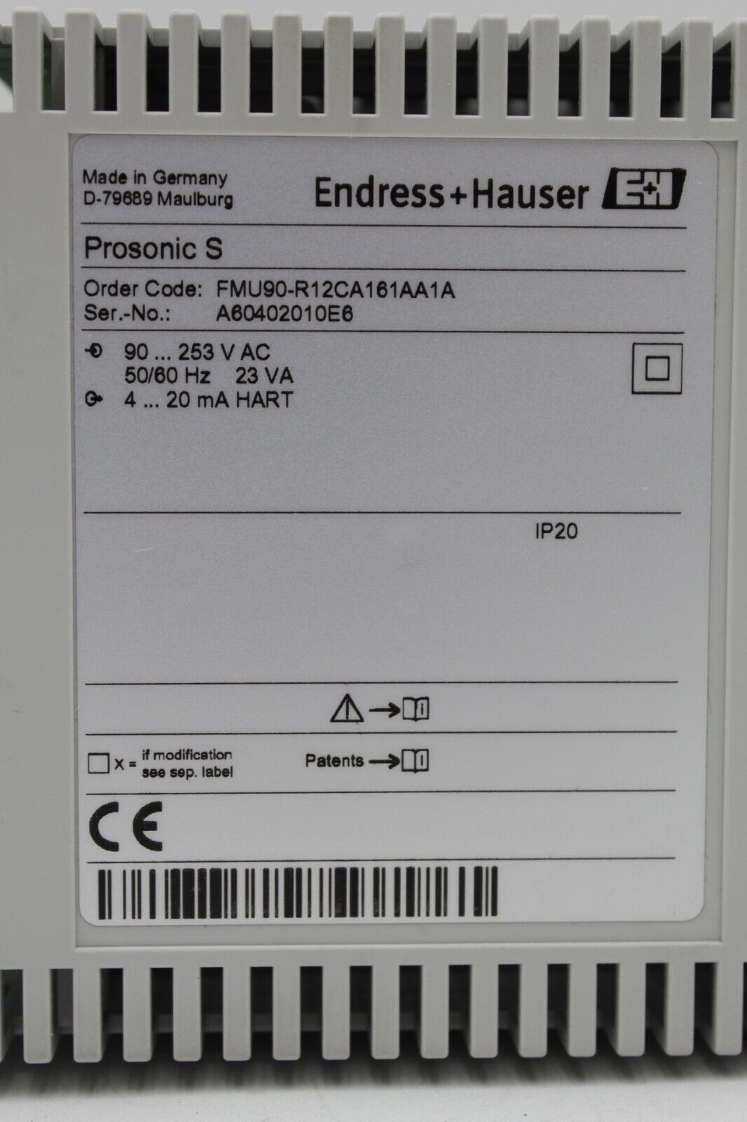 Endress+Hauser FMU90-R12CA232AA1A Ultrasonic Transmitter
