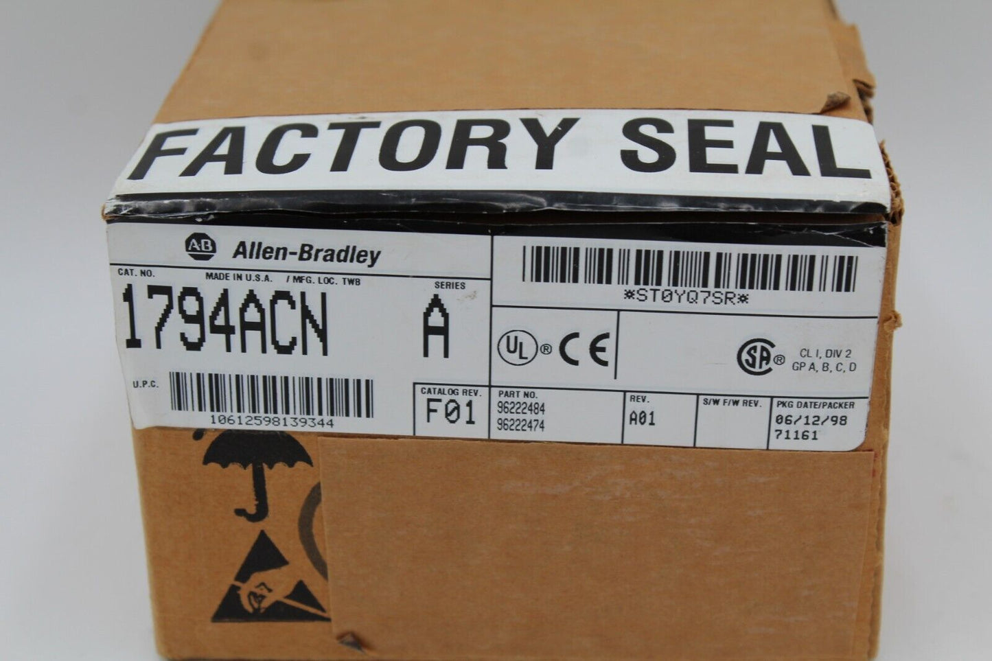 Allen-Bradley 1794-ACN Flex I/O 24VDC ControlNet Adapter