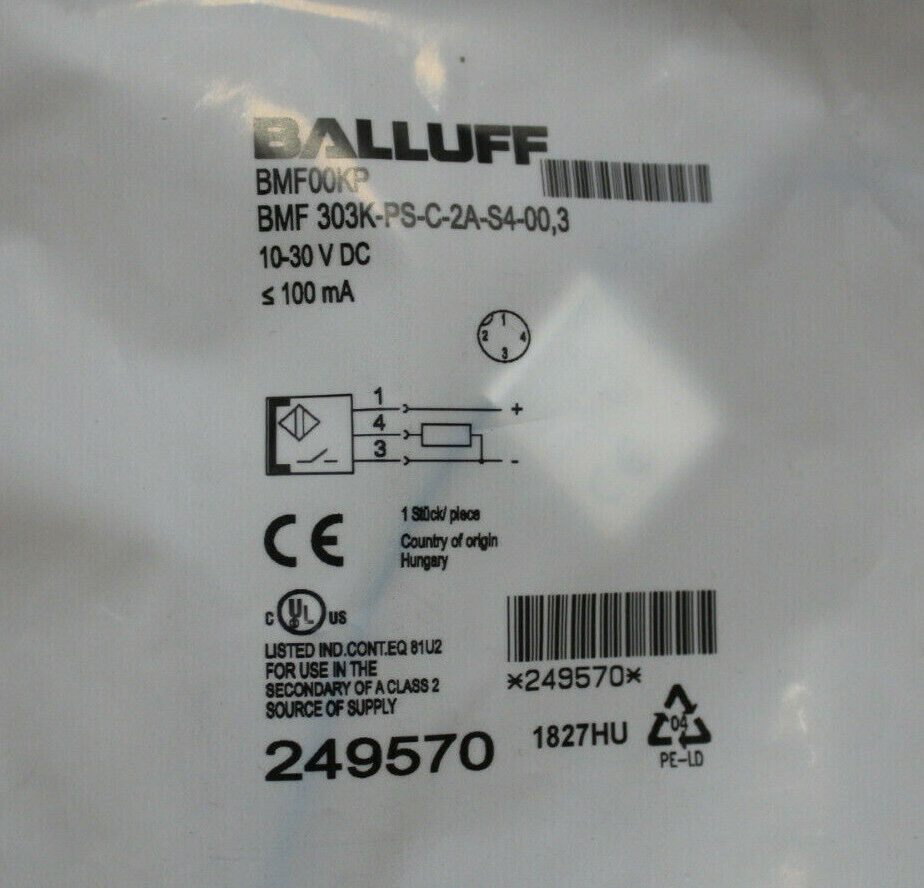 Balluff BMF 303K-PS-C-2A-S4-00,3 Sensor