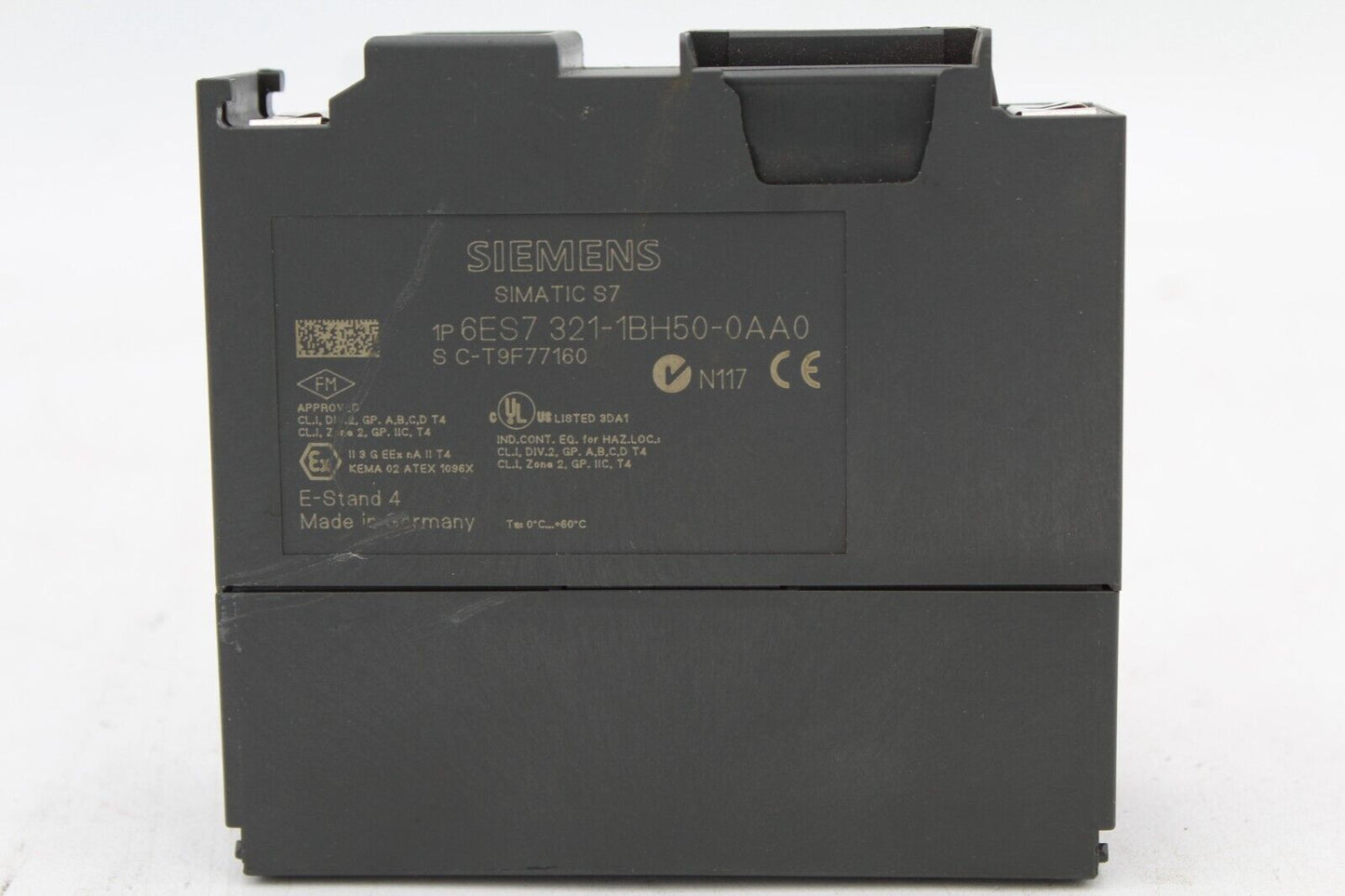 Siemens 6ES7321-1BH50-0AA0 Digital Input Module (No Cover)