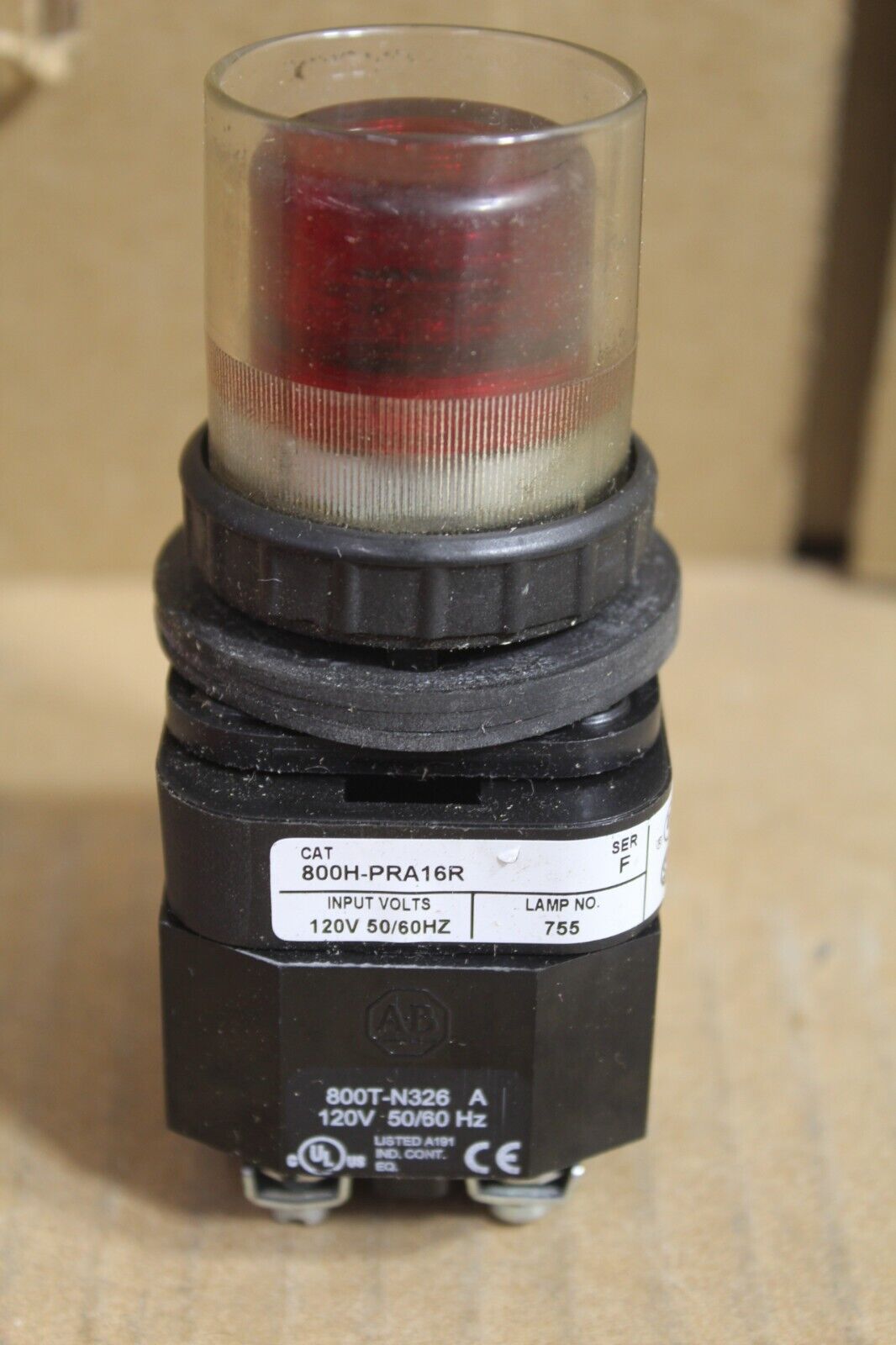 Allen Bradley 800H-PRA16R Red Button