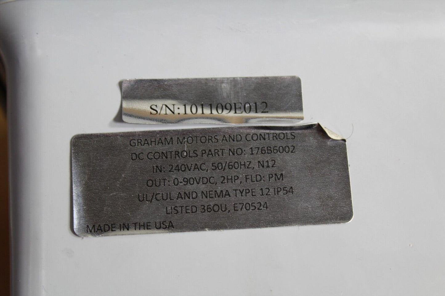 Graham Transmission Speed Control 176B6002 DC Drive