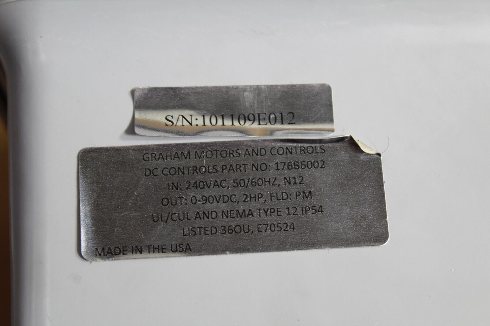 Graham Transmission Speed Control 176B6002 DC Drive