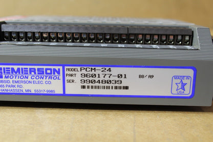 Emerson Motion Control PCM-24 960177-01 Press Feed Controller (Broken Tab)