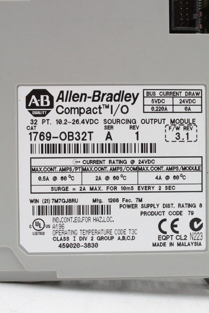 Allen-Bradley 1769-OB32T Compact I/O 32 Pt. Sourcing Output Module