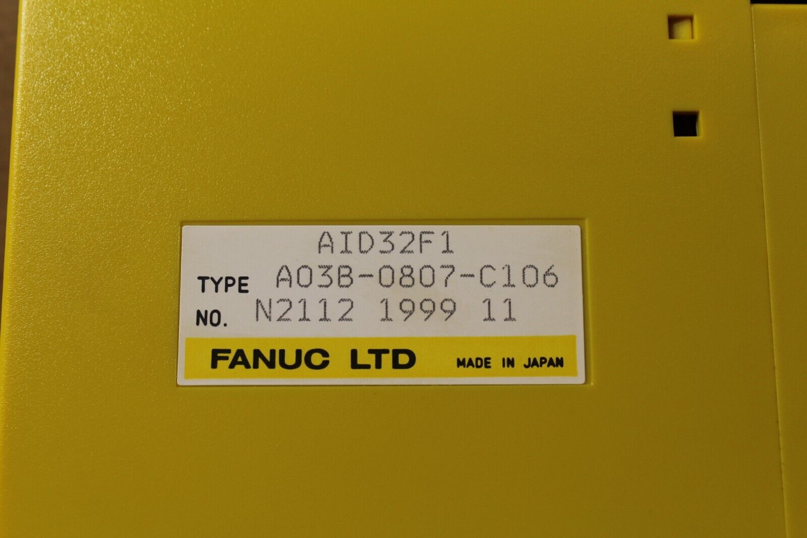 Fanuc A03B-0807-C106 Input Module