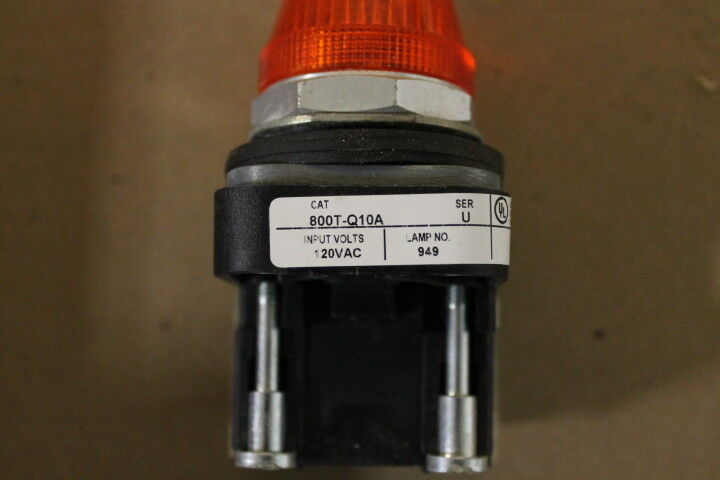 ALLEN-BRADLEY 800T-Q10A AMBER PILOT LIGHT