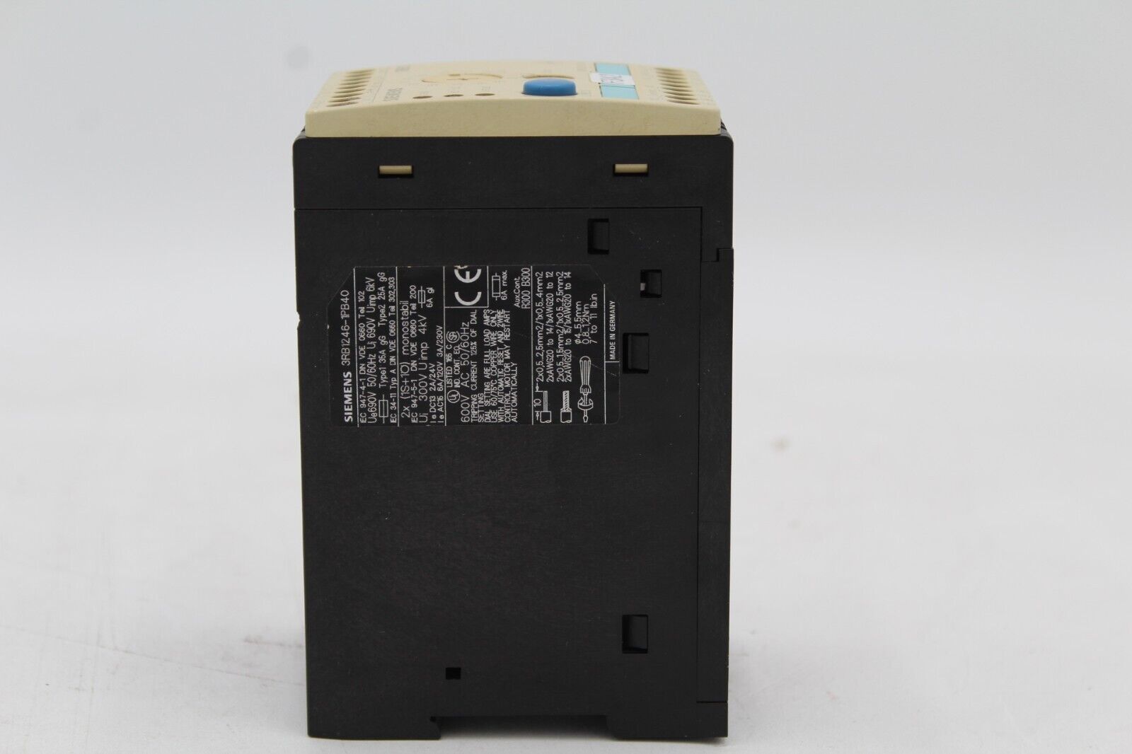 Siemens 3RB1246-1PB40 Overload Relay