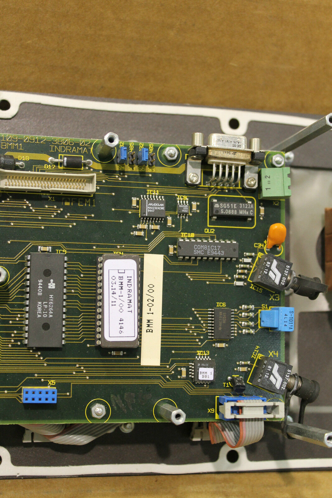 INDRAMAT BOARD & CONTROL PANEL 109-0912-3B06-02