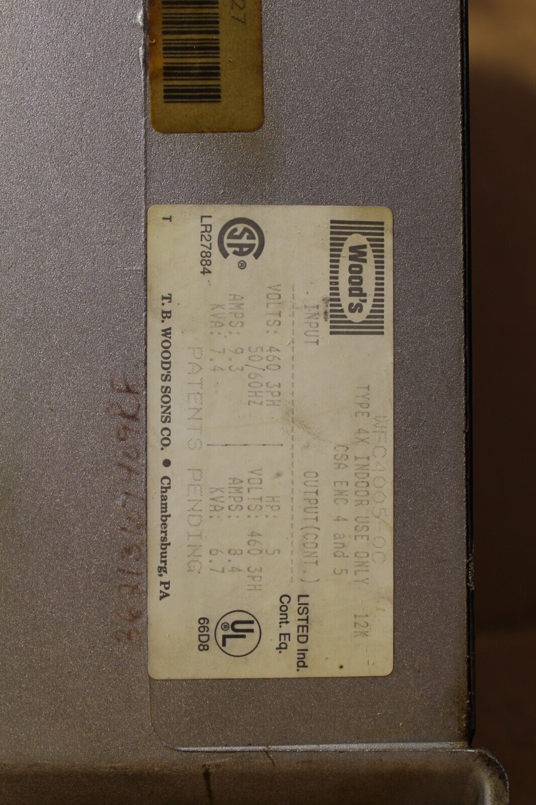 Woods WFC4005-0C 9.3 / 8.4 AMP Drive