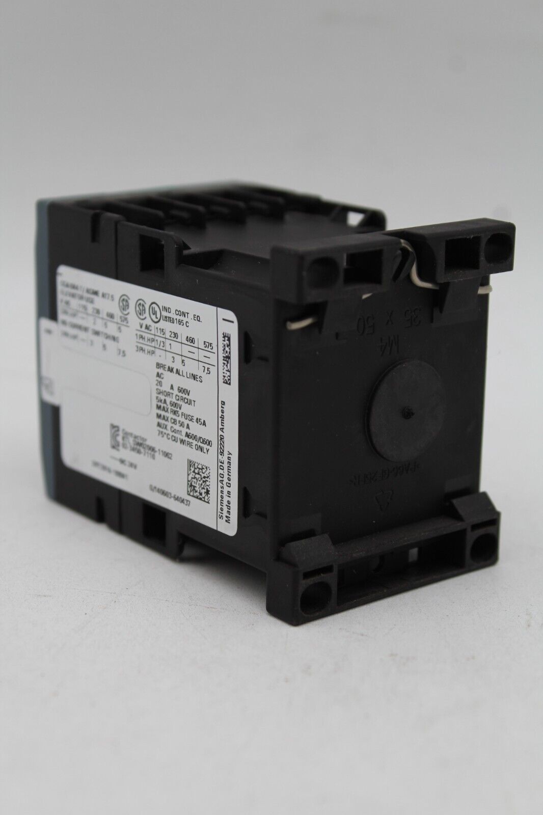 Siemens 3RT2016-1BB41 Contactor