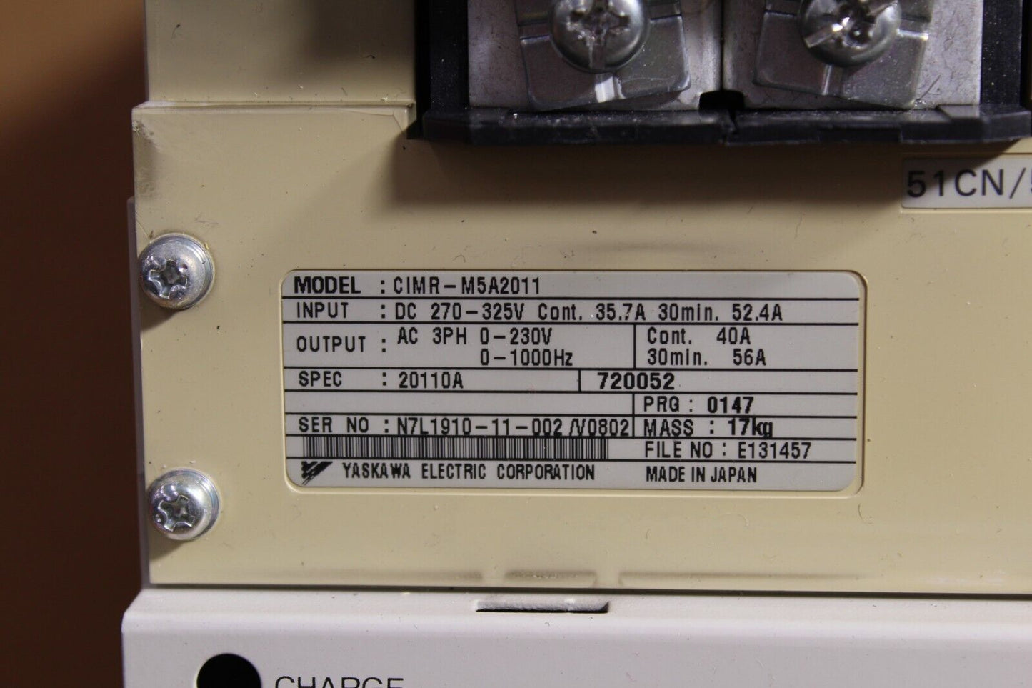 Yaskawa CIMR-M5A2011 Servo Drive