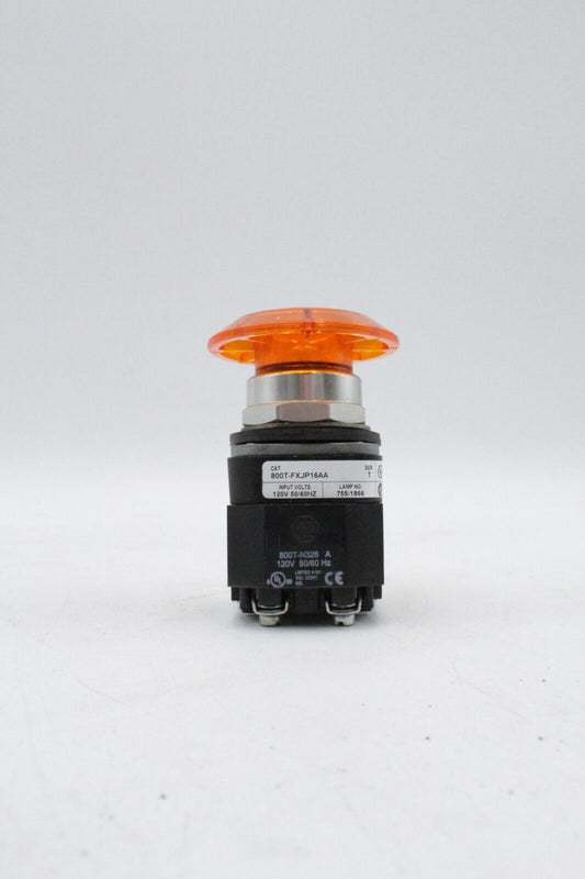Allen-Bradley 800T-FXJP16AA Amber Push/Pull Operator Switch