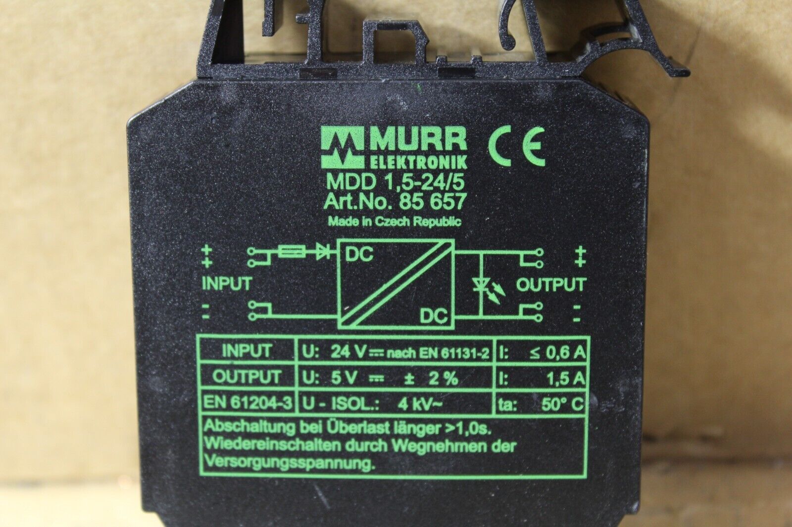 Murr Elektronik MDD 1,5-24/5 Art No.85657 Output Module