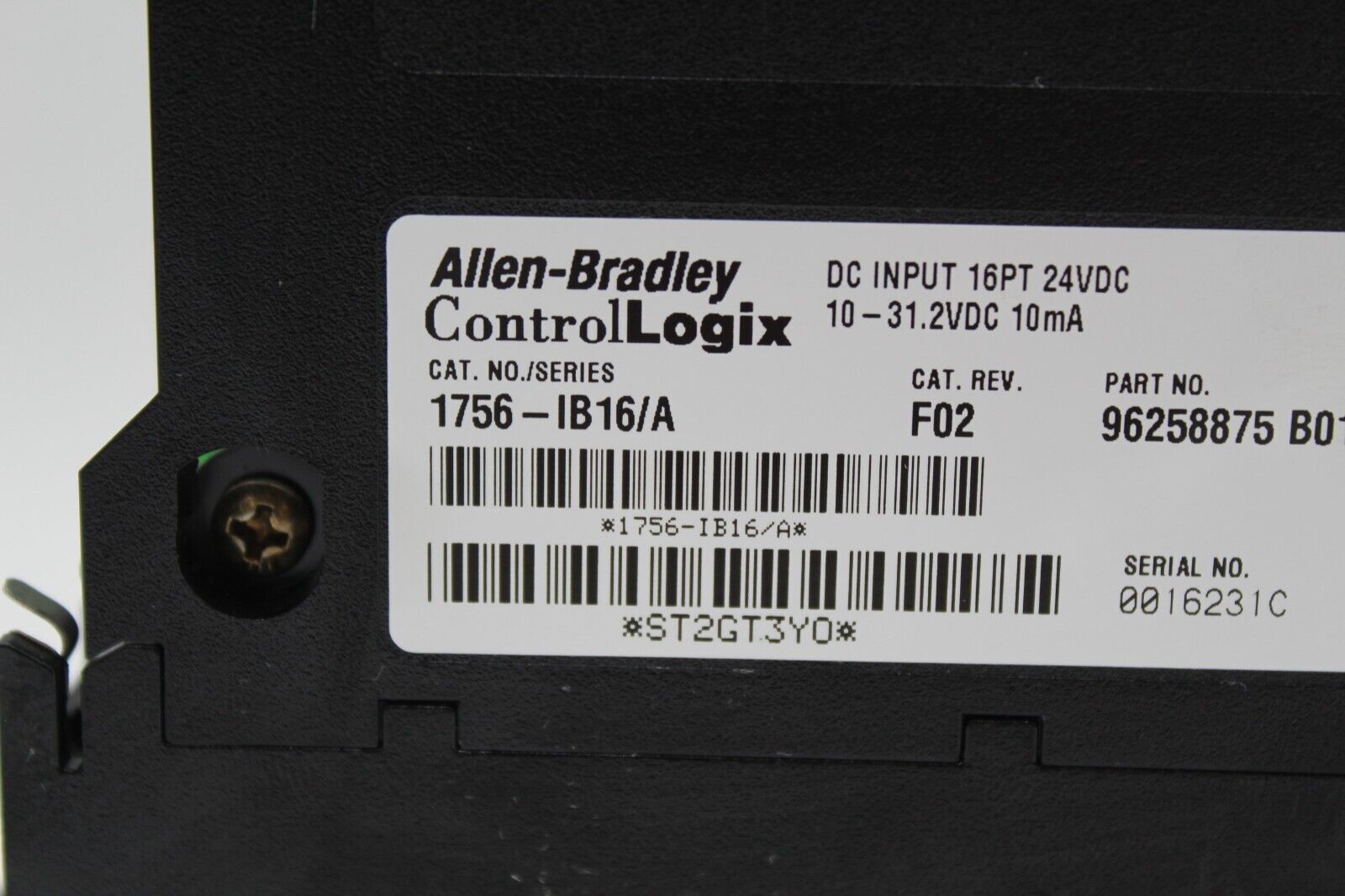 Allen-Bradley 1756-IB16/A Input Module (No Cover)