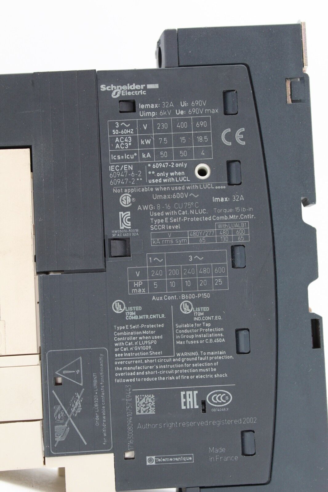 Shneider Electric LUCA32FU Motor Controller
