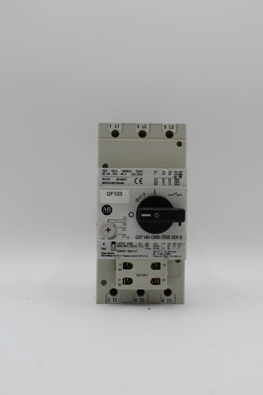Allen-Bradley 140-CMN-2500 Ser.  B Motor Controller Circuit Breaker
