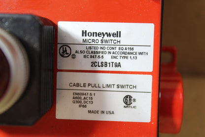 Honeywell 2CLSB1T9A Cable Pull Limit Micro Switch