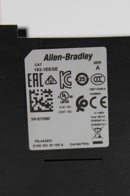 Allen-Bradley 193-1EEGE Overload Relay
