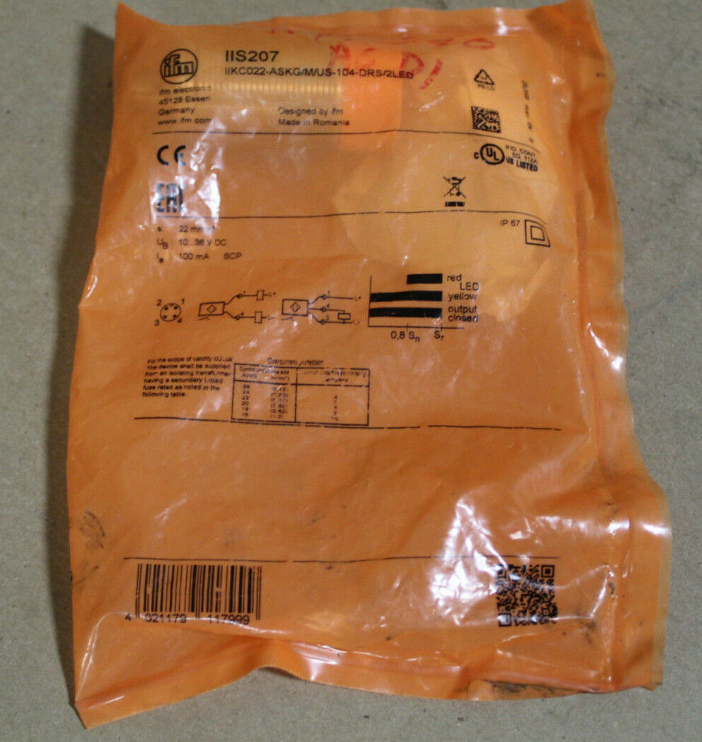 IFM IIS207 Efector Proximity Switch Sensor