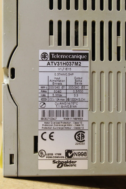 Telemecanique ATV31H037M2 Frequency Converter