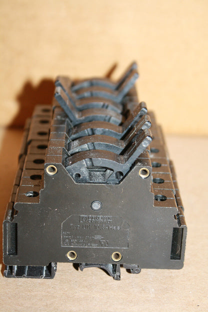 PHOENIX CONTACT UK10,3-HESI LOT OF 7 FUSE HOLDERS