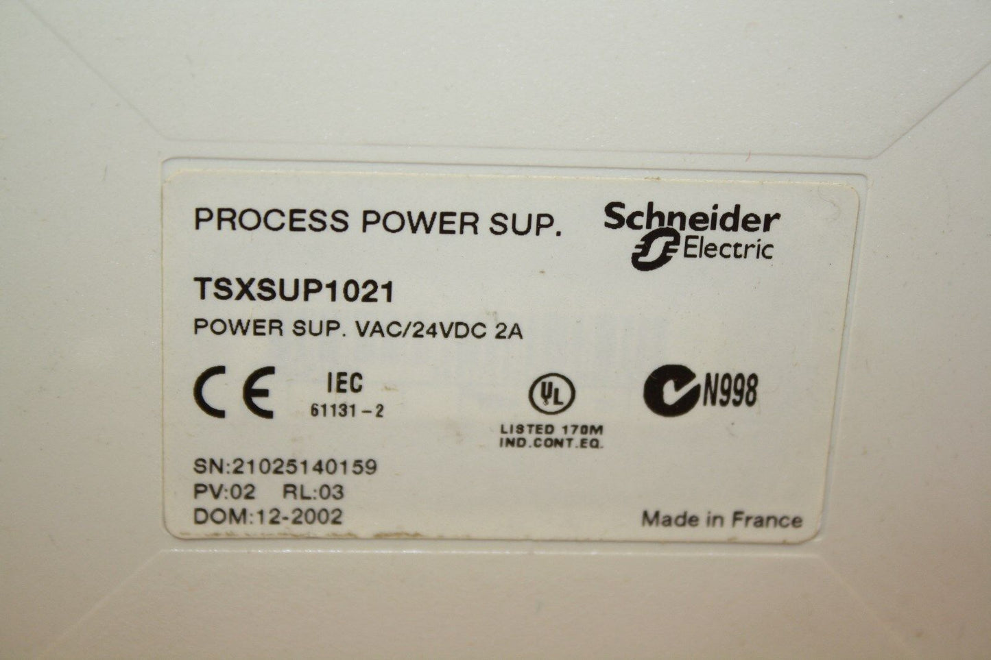 TELEMECANIQUE TSXSUP1021 POWER SUPPLY