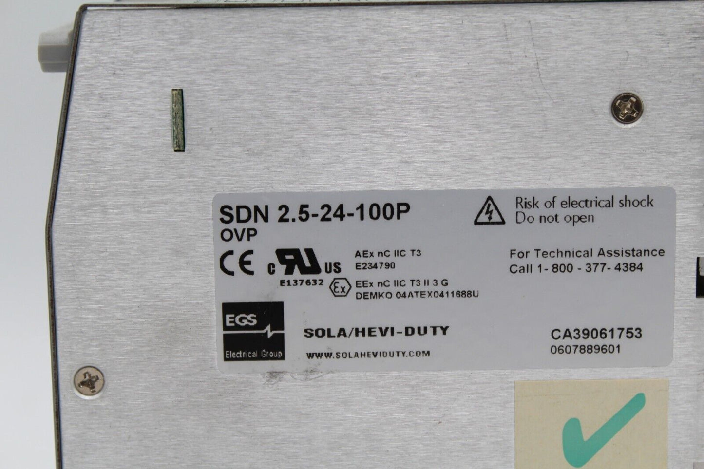 Sola SDN 2.5-24-100P Power Supply 