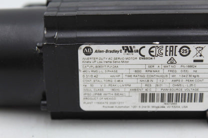 Allen-Bradley VPL-B0631T-PJ12AA Low Inertia Servo Motor