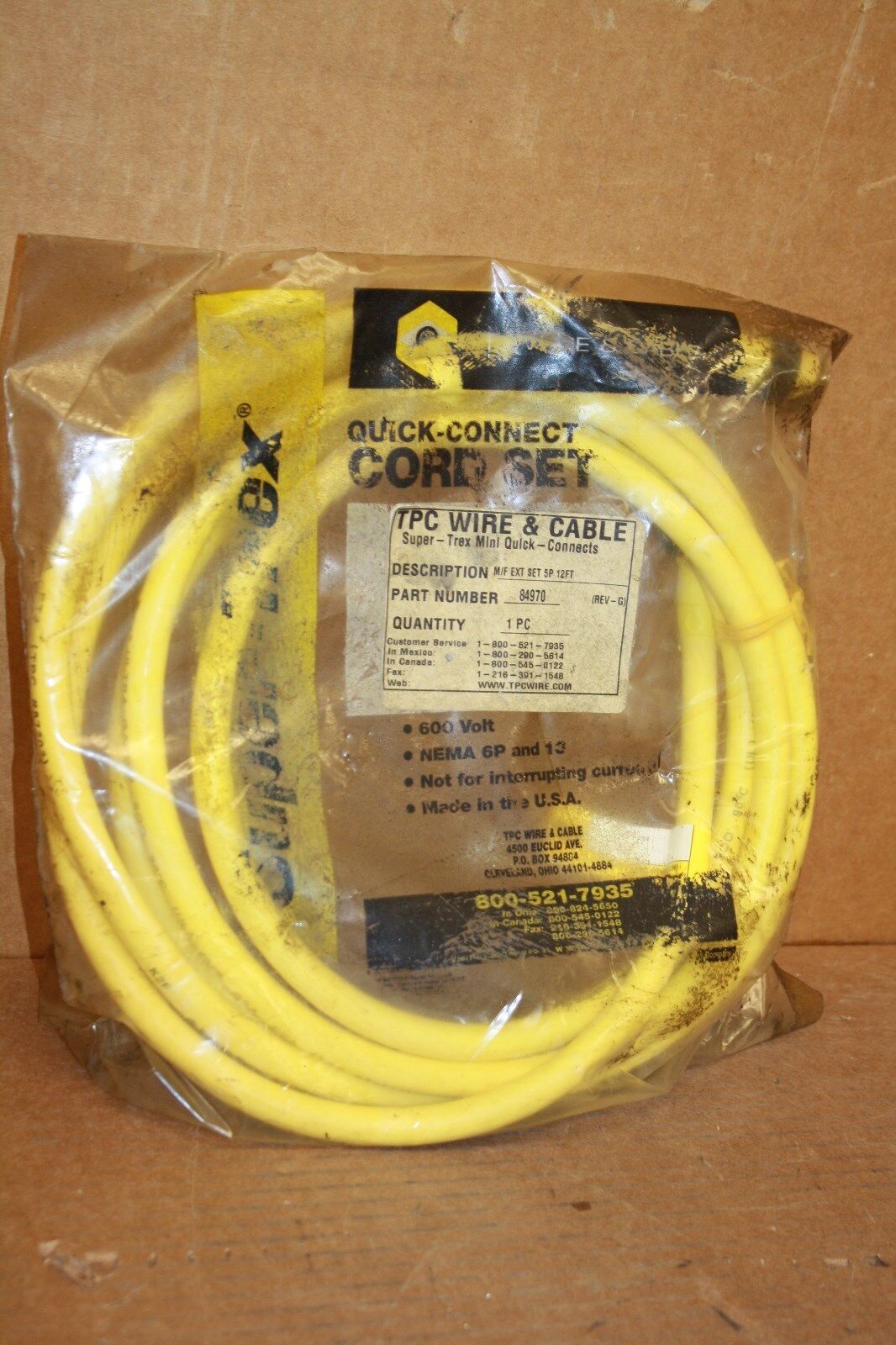 SUPER-TREX 84970 QUICK CONNECT 12 FOOT CORDSET