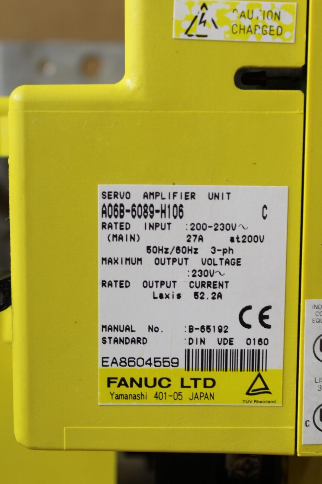 Fanuc A06B-6089-H106 Servo Drive Amplifier (Damaged Case)