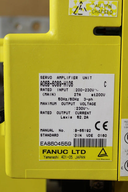 Fanuc A06B-6089-H106 Servo Drive Amplifier (Damaged Case)