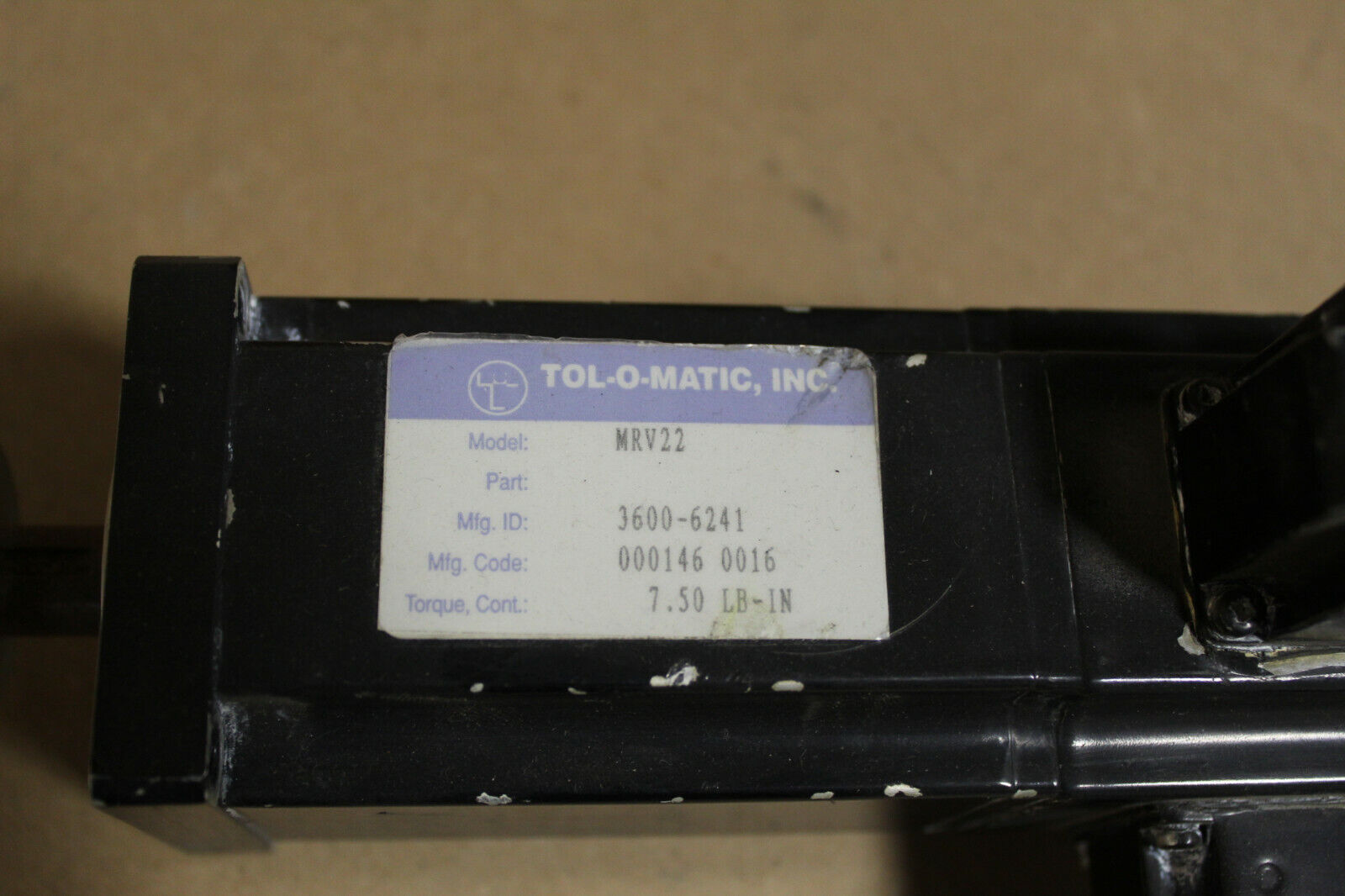TOL-O-MATIC MRV22 Electric Torque Motor 7.50 LB-IN