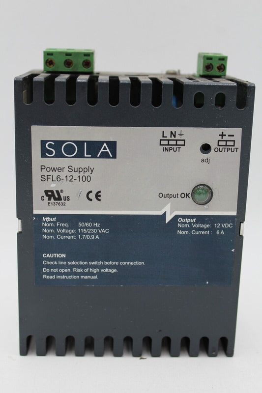 Sola SFL 6-12-100 Power Supply