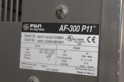 Fuji Electric AF-300 P11 6KP1143075X9B1 Drive