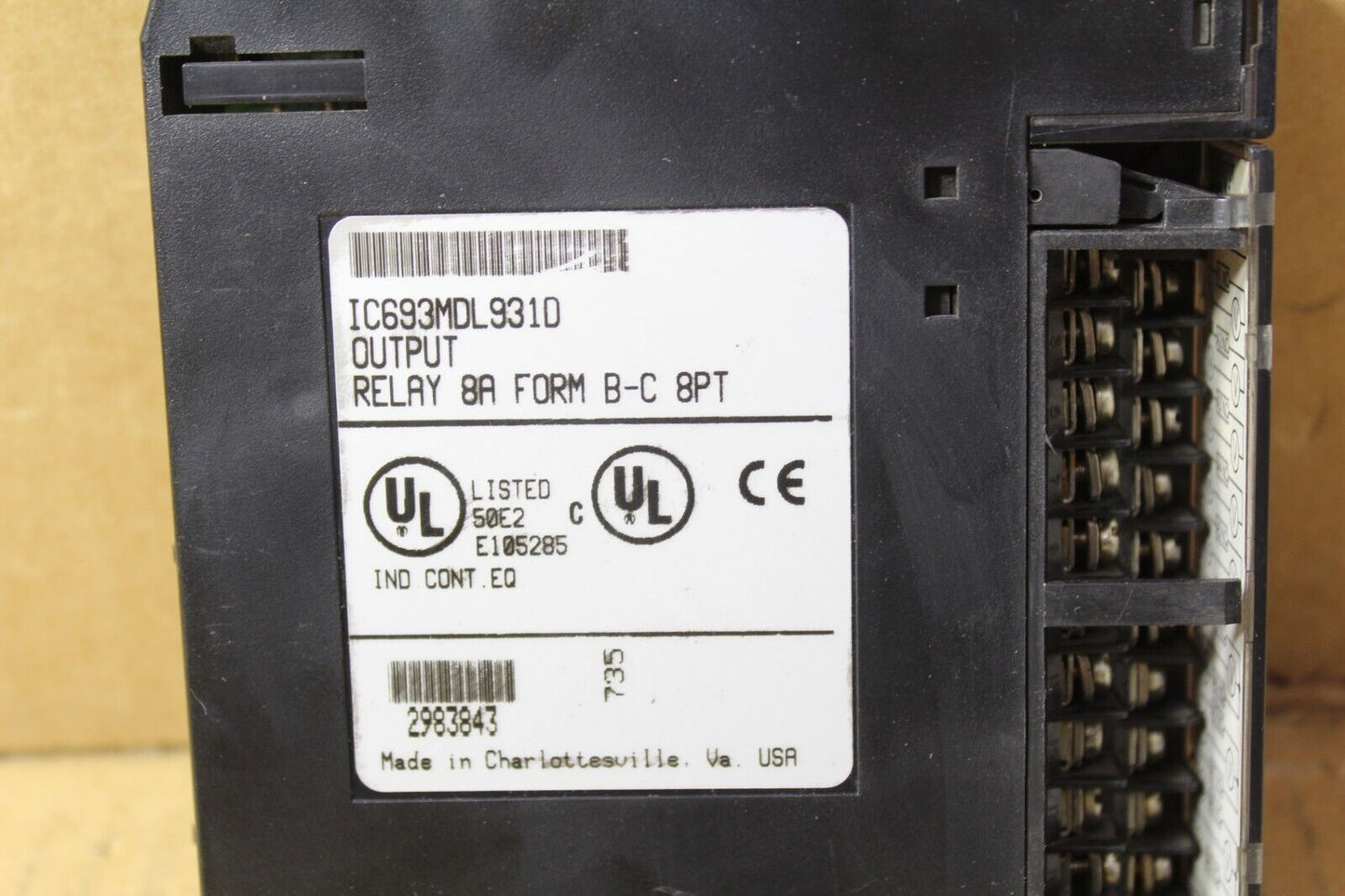 GE Fanuc IC693MDL931D Output Module