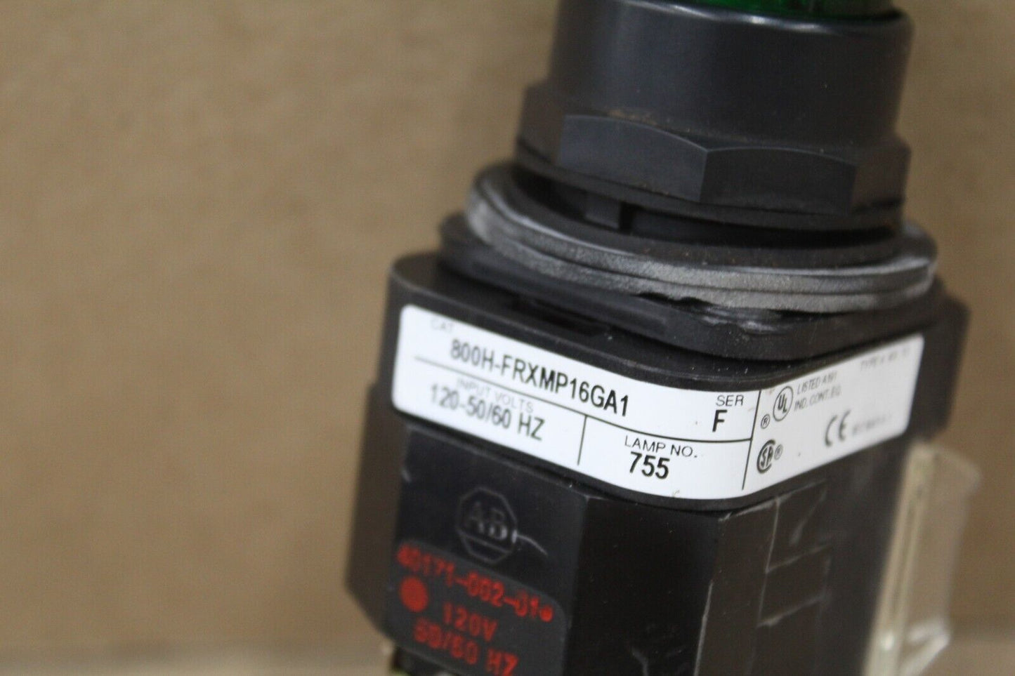 Allen Bradley 800H-FRXMP16GA1 Green Push Button E-Stop
