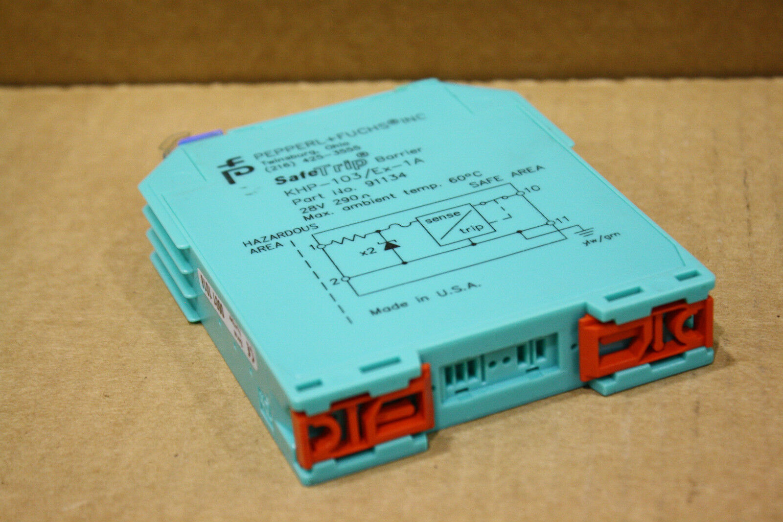 PEPPERL + FUCHS KHP-103/EX-1A SAFE TRIP 1 CHANNEL BARRIER