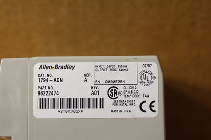 Allen-Bradley 1794-ACN Flex I/O ControlNet Adapter